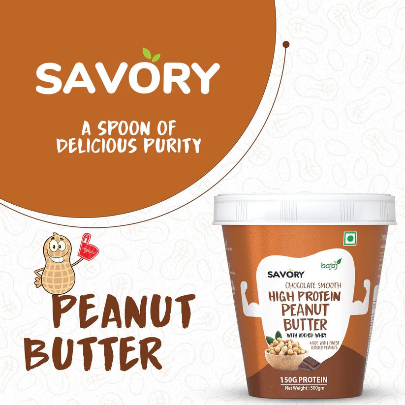 Savory Chocolate Smooth High Protein Peanut Butter