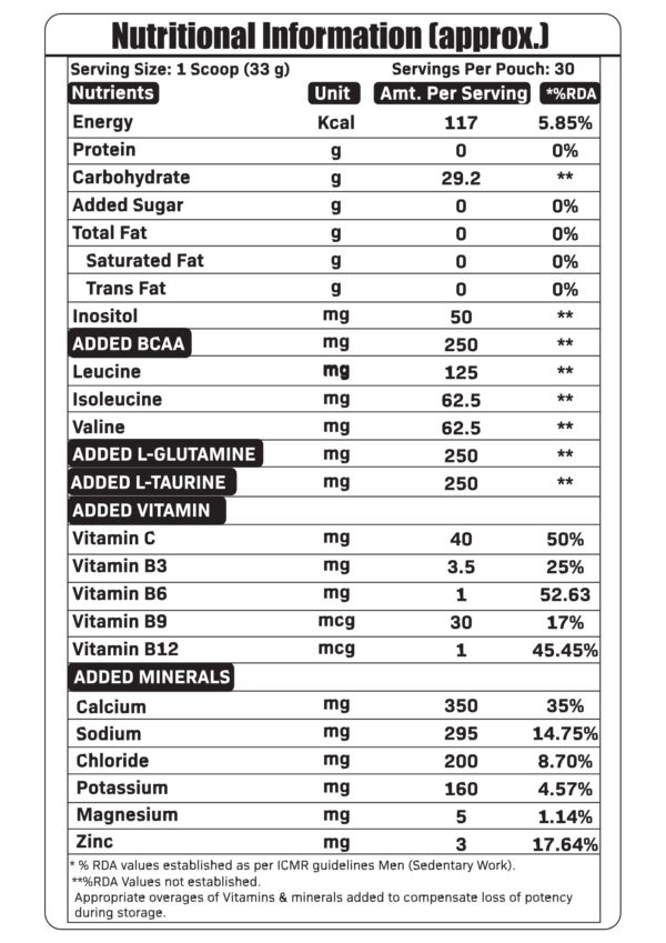 MY Life Nutrition Advance Fuel+ ISOTONIC โ Instant Energy Drink