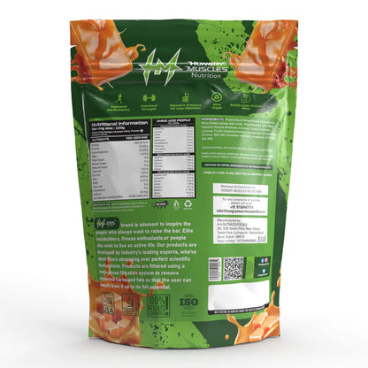 Hungry Muscles | Whey Protein+ Protein Powder | 35.03g Protein, 7.79g Bcaa's, 5.91g Glutamine  ;