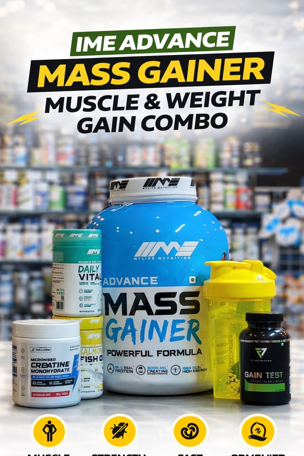 MYLIFE NUTRITION Advanced-Weight gainer Combo