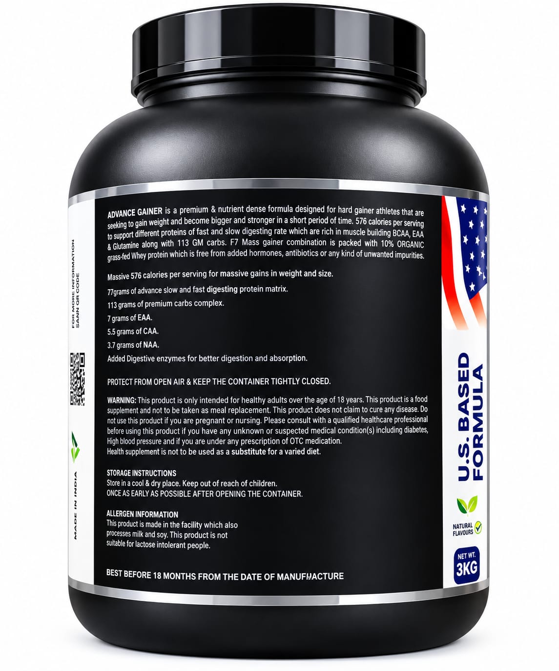 F7 Nutrition Advanced Weight Gainer Combo Pro-