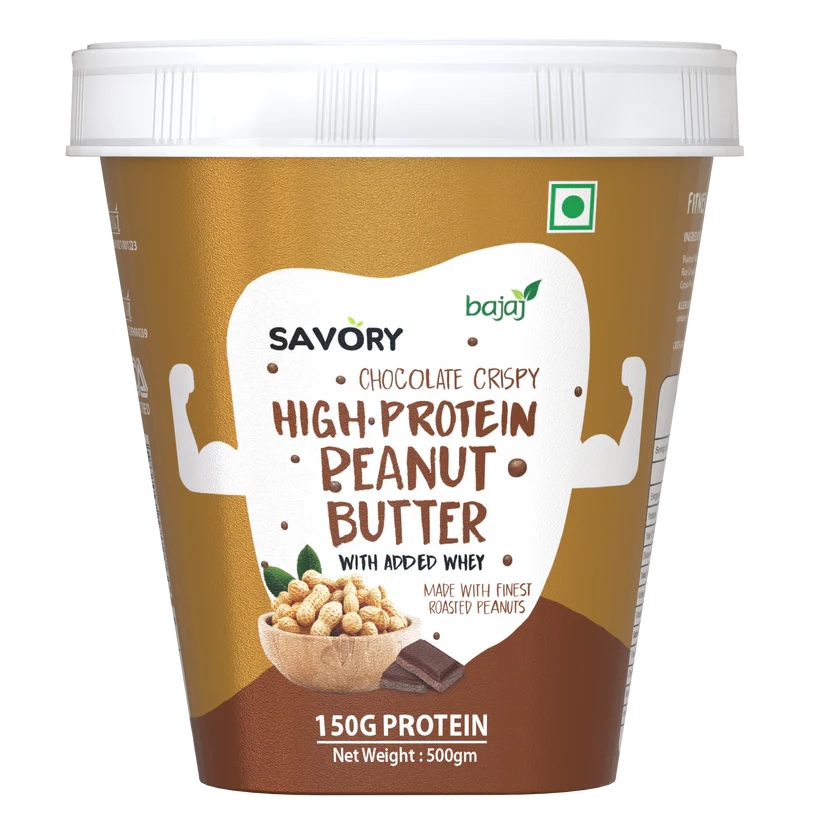 Savory Chocolate Crispy High Protein Peanut Butter
