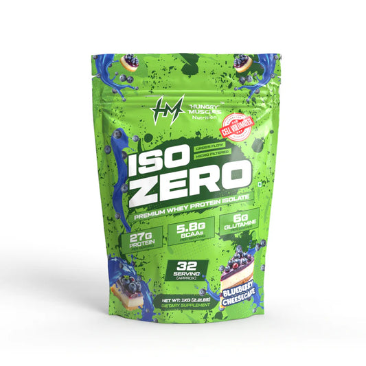 Hungry Muscles ISO ZERO Whey Protein Isolate – 27g Protein, Per Scoop | Zero Added Sugar  |