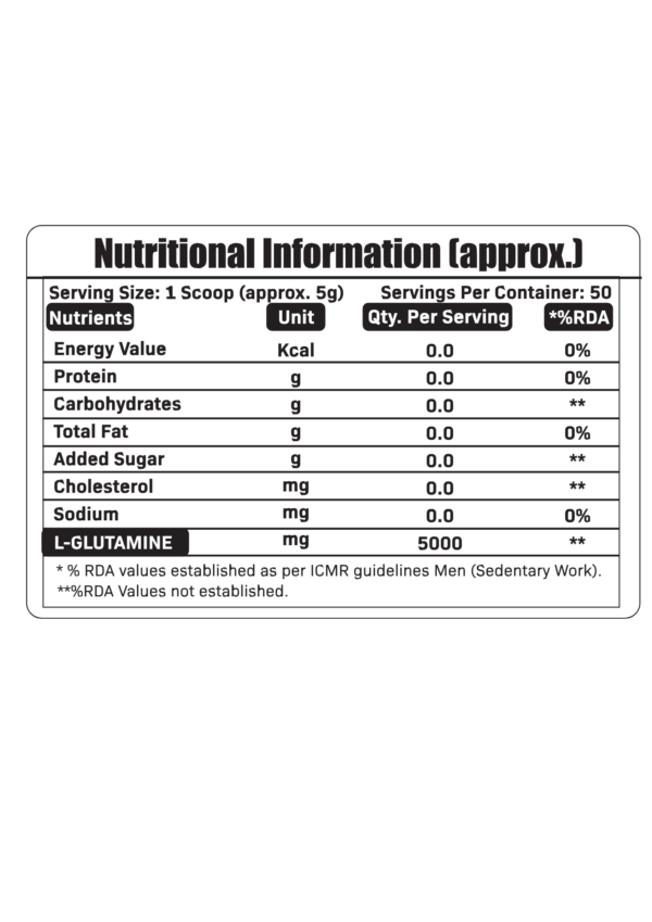 Mylife Nutrition L-Glutamine