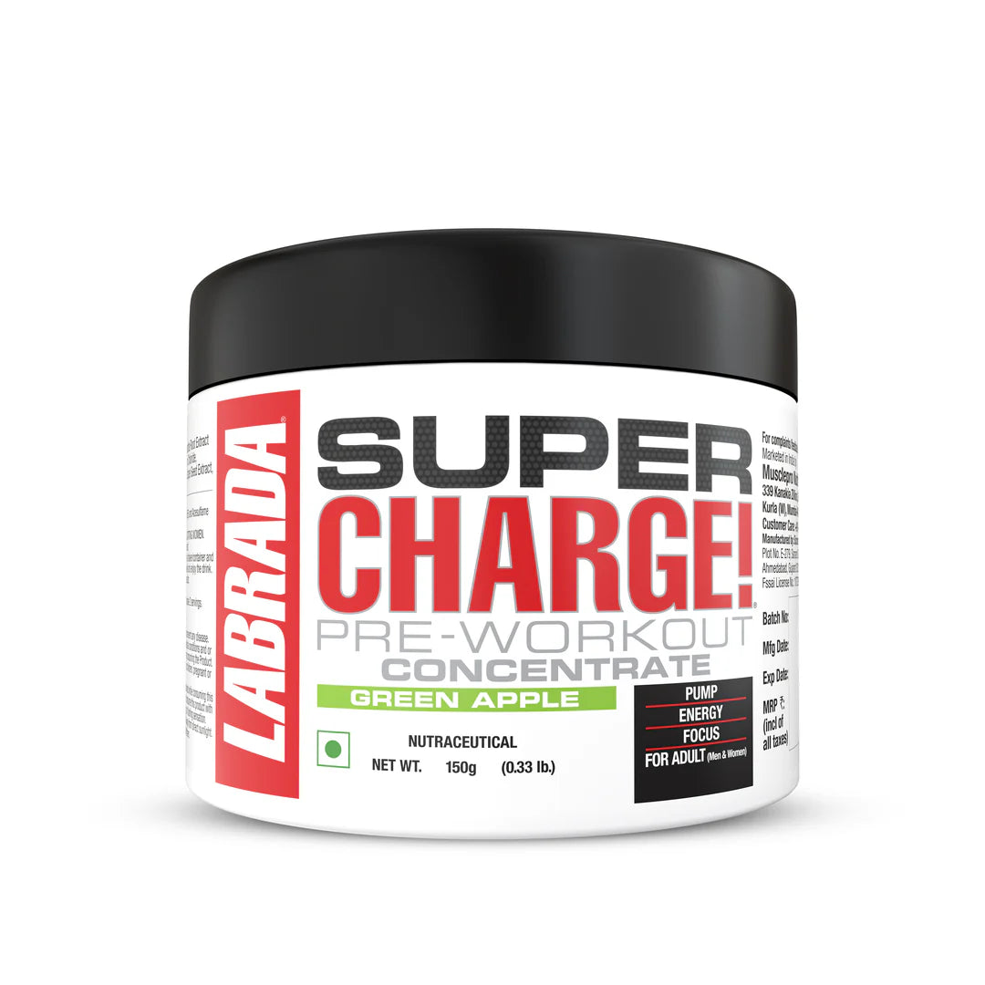 super charge pre-workout concentrate L-Arginine, L-Citrulline Malate, Beta Alanine, Caffeine Anhydrous, Ashwagandha Extract, Zinc