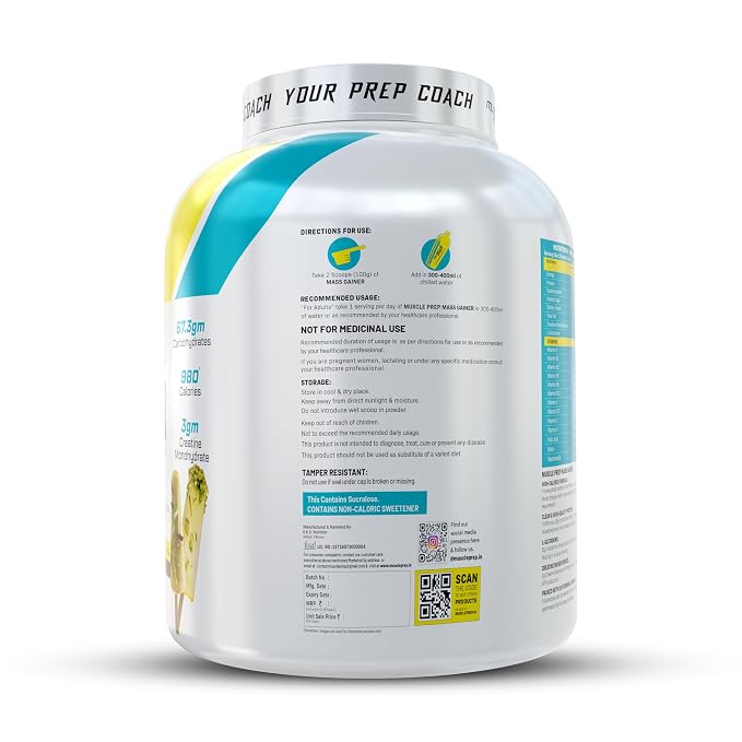 Muscle Prep Mass Gainer 3 Kg