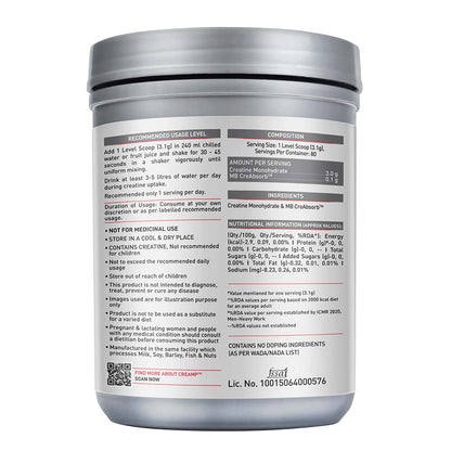 MuscleBlaze Creatine Monohydrate CreAMP, 250 g (0.55 lb)