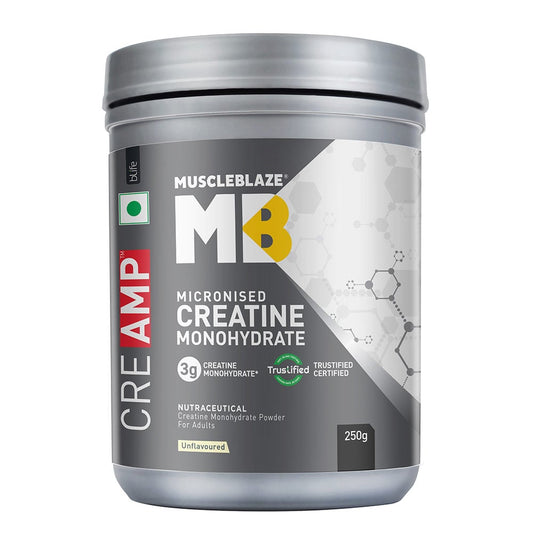 MuscleBlaze Creatine Monohydrate CreAMP, 250 g (0.55 lb)