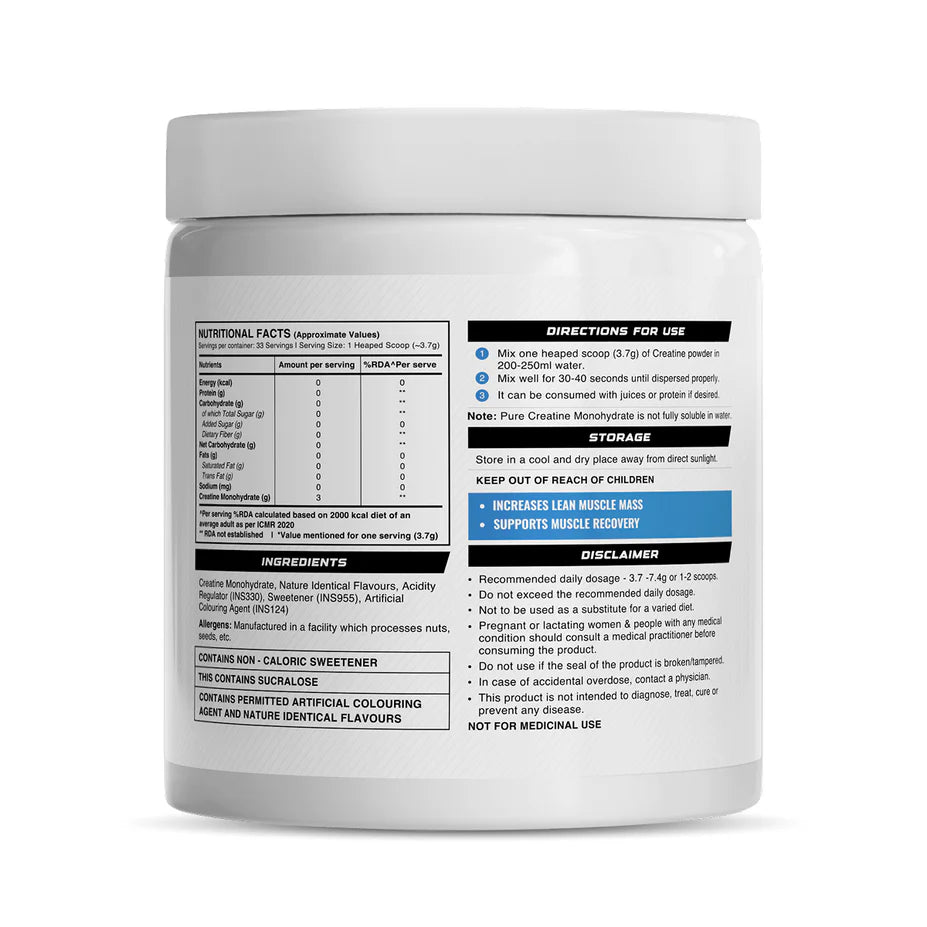 Wellcore - Pure Micronised Creatine Monohydrate Rapid Absorption | Enhanced Muscle Strength & Power | Fast Recovery | Increased Muscle Mass