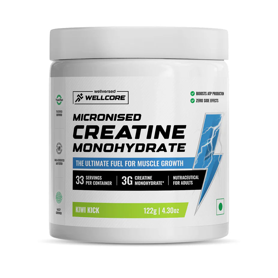 Wellcore - Pure Micronised Creatine Monohydrate Rapid Absorption | Enhanced Muscle Strength & Power | Fast Recovery | Increased Muscle Mass