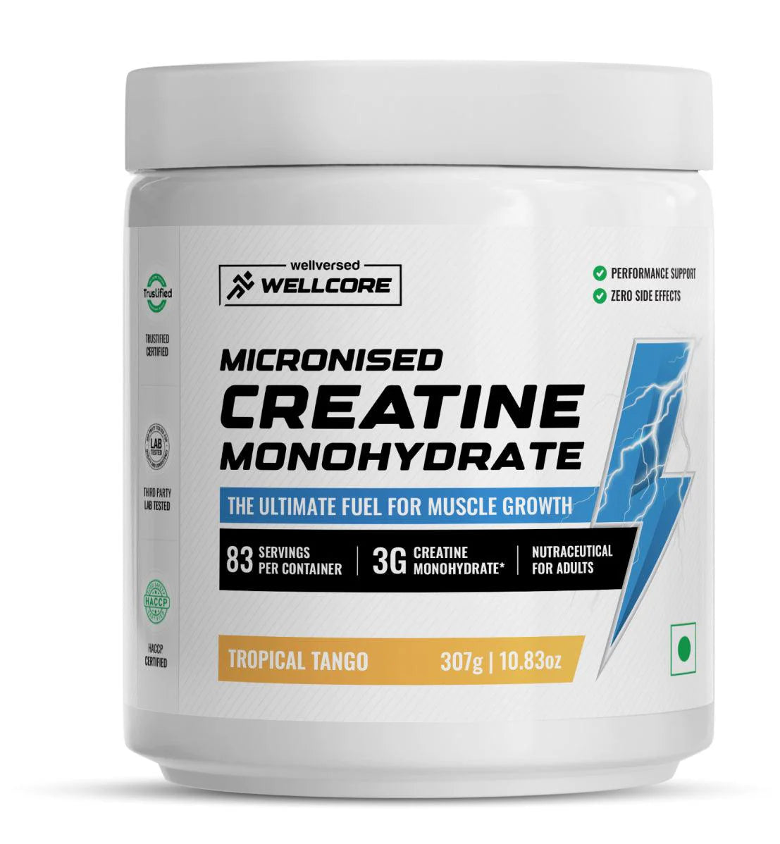 Wellcore - Pure Micronised Creatine Monohydrate Rapid Absorption | Enhanced Muscle Strength & Power | Fast Recovery | Increased Muscle Mass